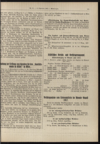 Amtsblatt der landesfürstlichen Hauptstadt Graz 19170910 Seite: 7