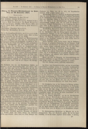 Amtsblatt der landesfürstlichen Hauptstadt Graz 19170930 Seite: 3