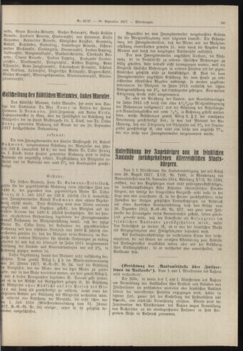 Amtsblatt der landesfürstlichen Hauptstadt Graz 19170930 Seite: 5