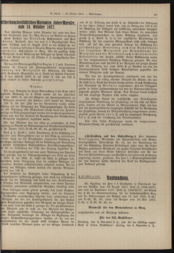 Amtsblatt der landesfürstlichen Hauptstadt Graz 19171031 Seite: 5