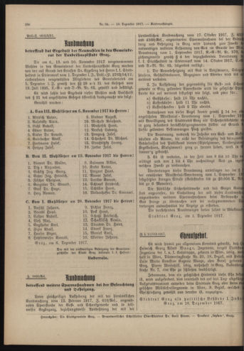 Amtsblatt der landesfürstlichen Hauptstadt Graz 19171210 Seite: 8