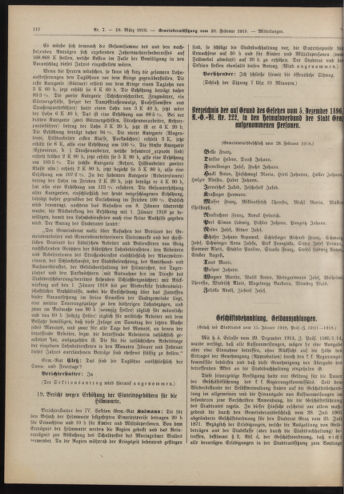 Amtsblatt der landesfürstlichen Hauptstadt Graz 19180310 Seite: 20