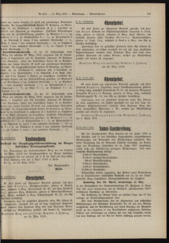 Amtsblatt der landesfürstlichen Hauptstadt Graz 19180331 Seite: 55