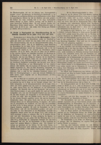 Amtsblatt der landesfürstlichen Hauptstadt Graz 19180420 Seite: 20