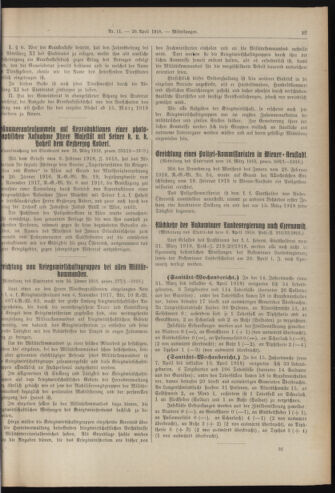 Amtsblatt der landesfürstlichen Hauptstadt Graz 19180420 Seite: 25