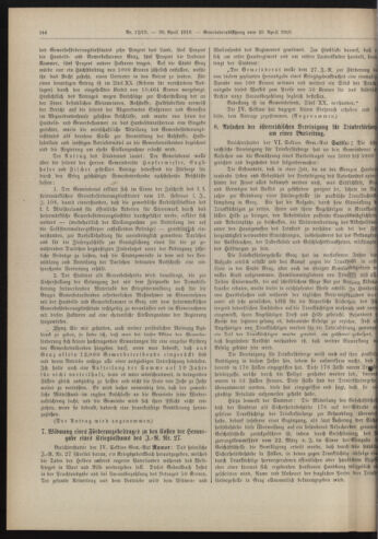 Amtsblatt der landesfürstlichen Hauptstadt Graz 19180430 Seite: 14