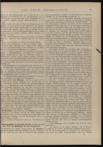 Amtsblatt der landesfürstlichen Hauptstadt Graz 19180430 Seite: 17