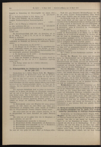 Amtsblatt der landesfürstlichen Hauptstadt Graz 19180430 Seite: 20