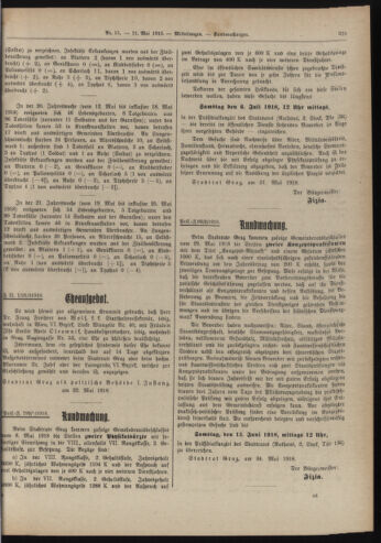 Amtsblatt der landesfürstlichen Hauptstadt Graz 19180531 Seite: 25