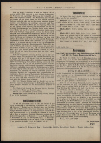 Amtsblatt der landesfürstlichen Hauptstadt Graz 19180610 Seite: 44