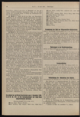 Amtsblatt der landesfürstlichen Hauptstadt Graz 19180620 Seite: 20