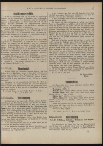 Amtsblatt der landesfürstlichen Hauptstadt Graz 19180710 Seite: 35