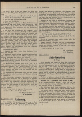 Amtsblatt der landesfürstlichen Hauptstadt Graz 19180731 Seite: 7