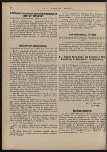 Amtsblatt der landesfürstlichen Hauptstadt Graz 19180820 Seite: 36