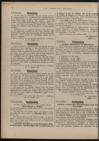 Amtsblatt der landesfürstlichen Hauptstadt Graz 19181020 Seite: 24