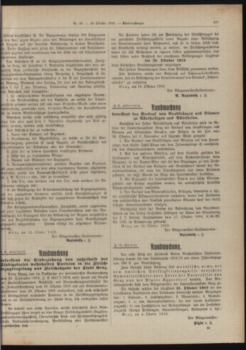 Amtsblatt der landesfürstlichen Hauptstadt Graz 19181020 Seite: 25