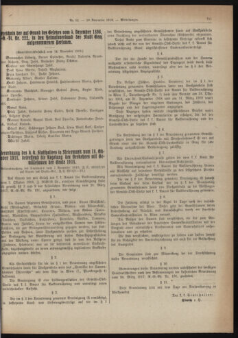 Amtsblatt der landesfürstlichen Hauptstadt Graz 19181120 Seite: 5