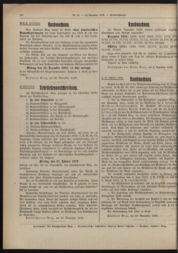 Amtsblatt der landesfürstlichen Hauptstadt Graz 19181210 Seite: 18