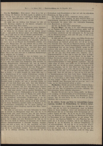 Amtsblatt der landesfürstlichen Hauptstadt Graz 19190110 Seite: 17