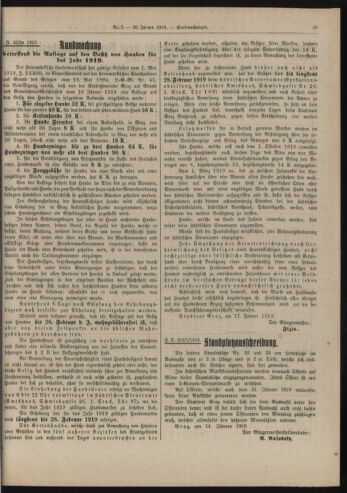 Amtsblatt der landesfürstlichen Hauptstadt Graz 19190120 Seite: 13