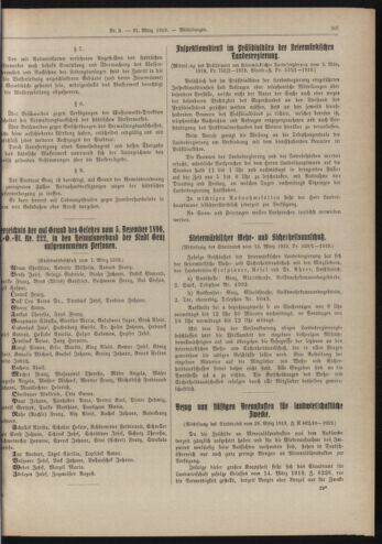 Amtsblatt der landesfürstlichen Hauptstadt Graz 19190331 Seite: 35