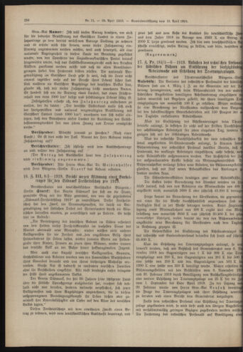 Amtsblatt der landesfürstlichen Hauptstadt Graz 19190420 Seite: 14