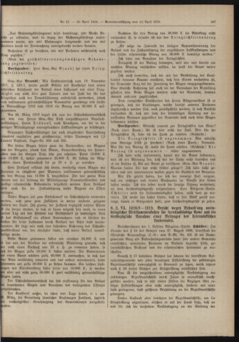 Amtsblatt der landesfürstlichen Hauptstadt Graz 19190420 Seite: 5