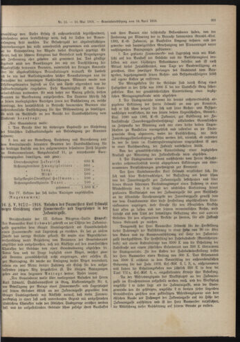 Amtsblatt der landesfürstlichen Hauptstadt Graz 19190510 Seite: 15