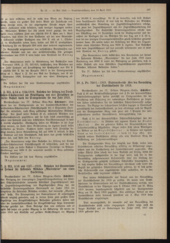 Amtsblatt der landesfürstlichen Hauptstadt Graz 19190510 Seite: 17