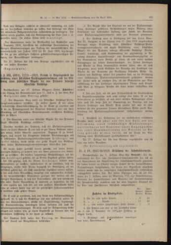 Amtsblatt der landesfürstlichen Hauptstadt Graz 19190510 Seite: 19