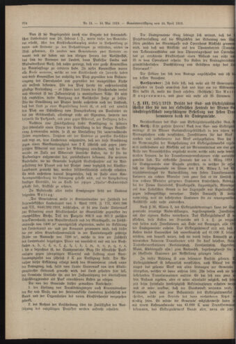 Amtsblatt der landesfürstlichen Hauptstadt Graz 19190510 Seite: 6