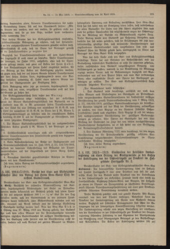 Amtsblatt der landesfürstlichen Hauptstadt Graz 19190510 Seite: 7