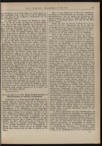 Amtsblatt der landesfürstlichen Hauptstadt Graz 19190520 Seite: 17