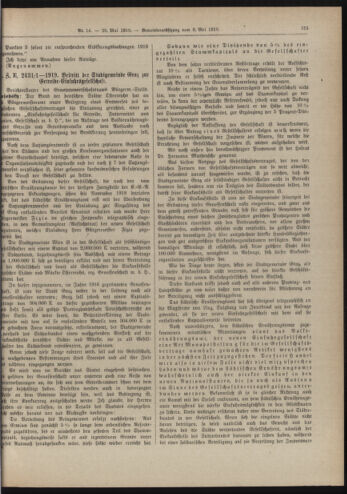 Amtsblatt der landesfürstlichen Hauptstadt Graz 19190520 Seite: 21