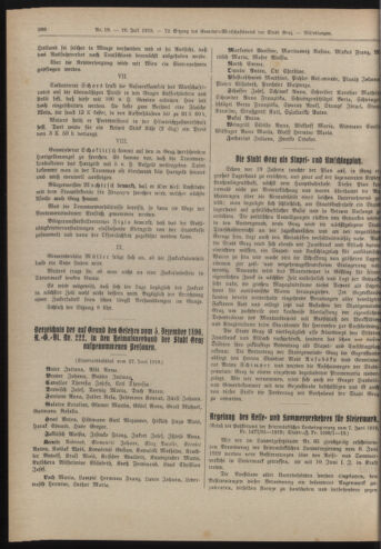 Amtsblatt der landesfürstlichen Hauptstadt Graz 19190710 Seite: 4