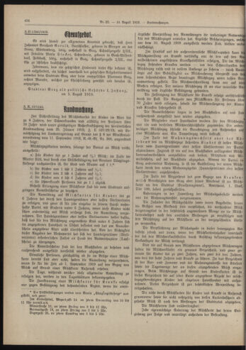 Amtsblatt der landesfürstlichen Hauptstadt Graz 19190810 Seite: 6