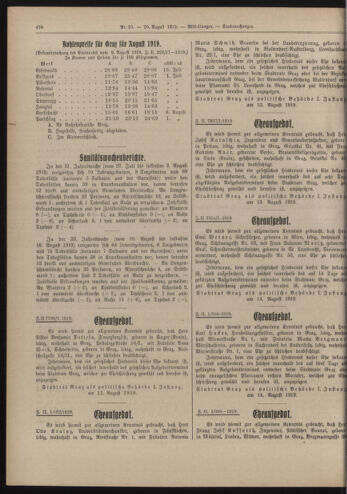 Amtsblatt der landesfürstlichen Hauptstadt Graz 19190820 Seite: 32