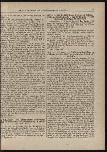 Amtsblatt der landesfürstlichen Hauptstadt Graz 19190910 Seite: 27