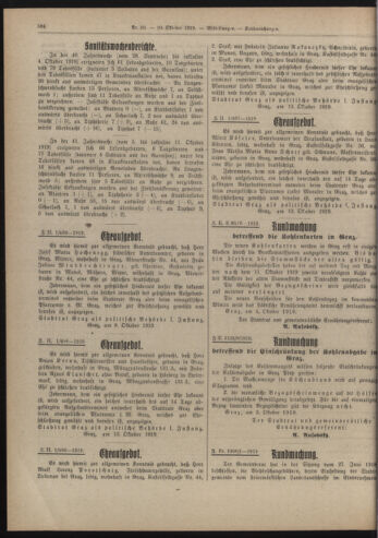 Amtsblatt der landesfürstlichen Hauptstadt Graz 19191020 Seite: 12