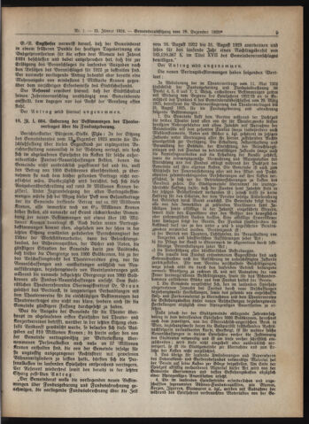 Amtsblatt der landesfürstlichen Hauptstadt Graz 19240115 Seite: 9