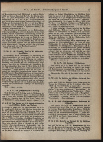 Amtsblatt der landesfürstlichen Hauptstadt Graz 19240531 Seite: 9