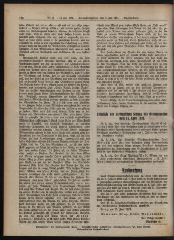 Amtsblatt der landesfürstlichen Hauptstadt Graz 19240715 Seite: 10