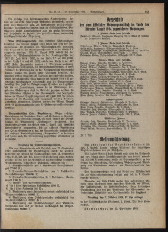 Amtsblatt der landesfürstlichen Hauptstadt Graz 19240930 Seite: 3