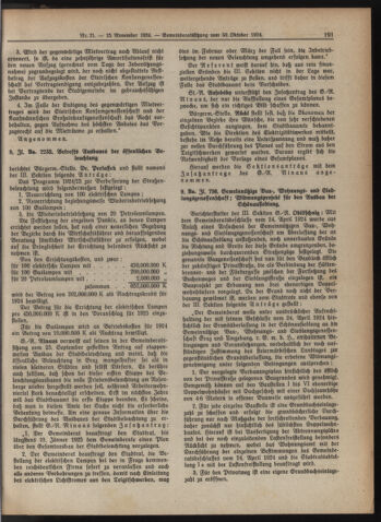 Amtsblatt der landesfürstlichen Hauptstadt Graz 19241115 Seite: 11