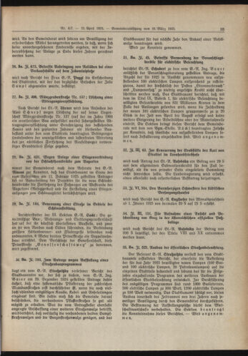 Amtsblatt der landesfürstlichen Hauptstadt Graz 19250415 Seite: 9