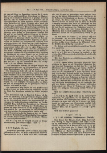 Amtsblatt der landesfürstlichen Hauptstadt Graz 19250430 Seite: 5