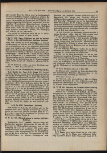 Amtsblatt der landesfürstlichen Hauptstadt Graz 19250430 Seite: 7