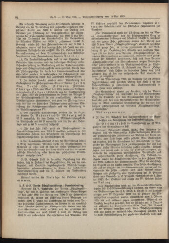 Amtsblatt der landesfürstlichen Hauptstadt Graz 19250531 Seite: 6