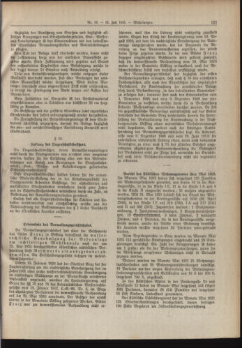 Amtsblatt der landesfürstlichen Hauptstadt Graz 19250715 Seite: 7