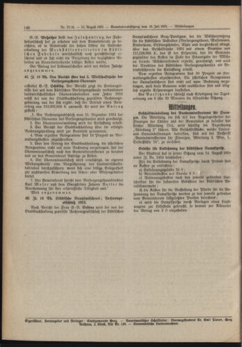 Amtsblatt der landesfürstlichen Hauptstadt Graz 19250831 Seite: 16